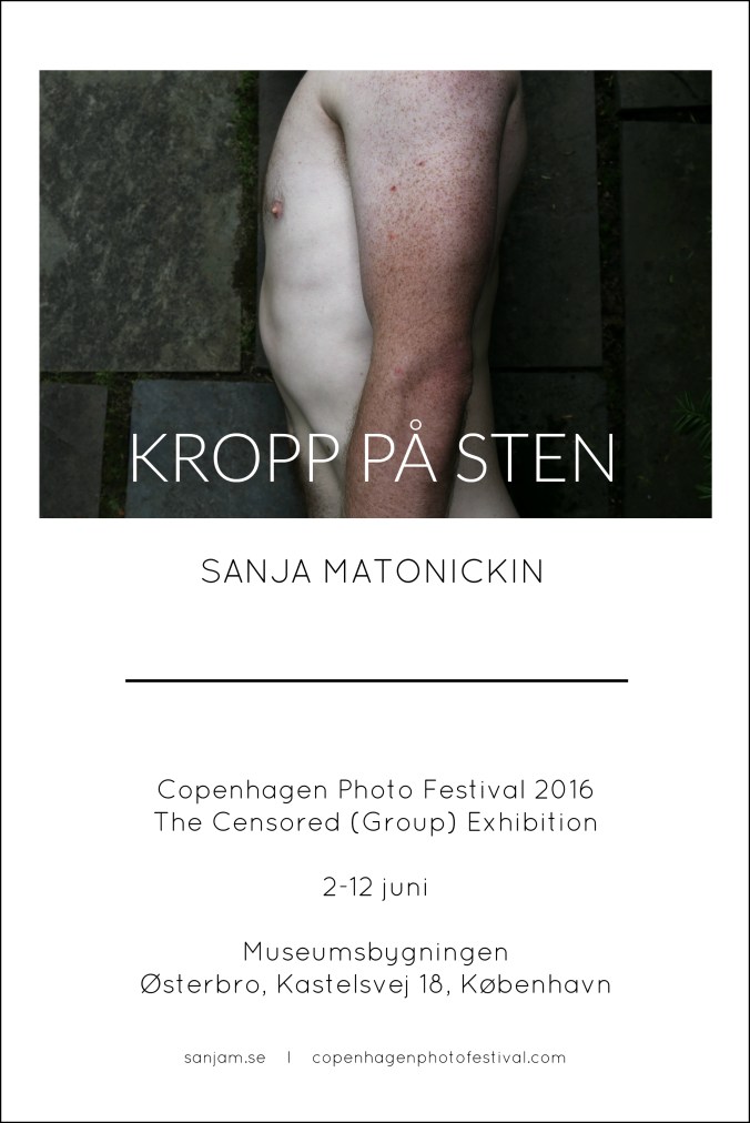 Affisch - Kropp på sten